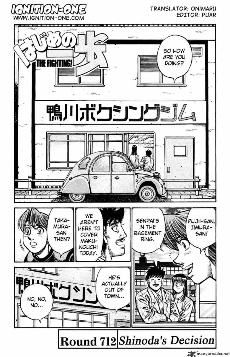 Hajime no Ippo: Fighting Spirit, Chapter 712 image 01